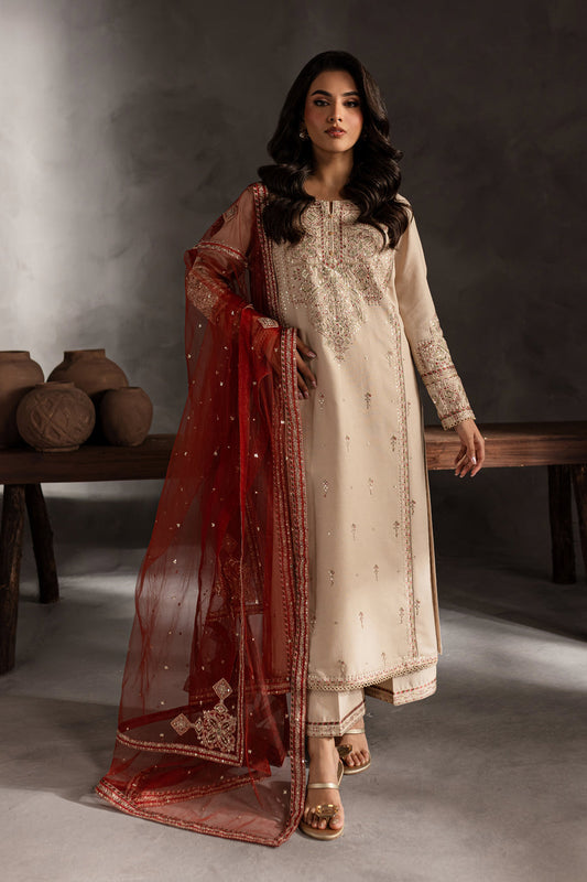 Mehr-un-Nisa - 3 PC Embriordered Dress