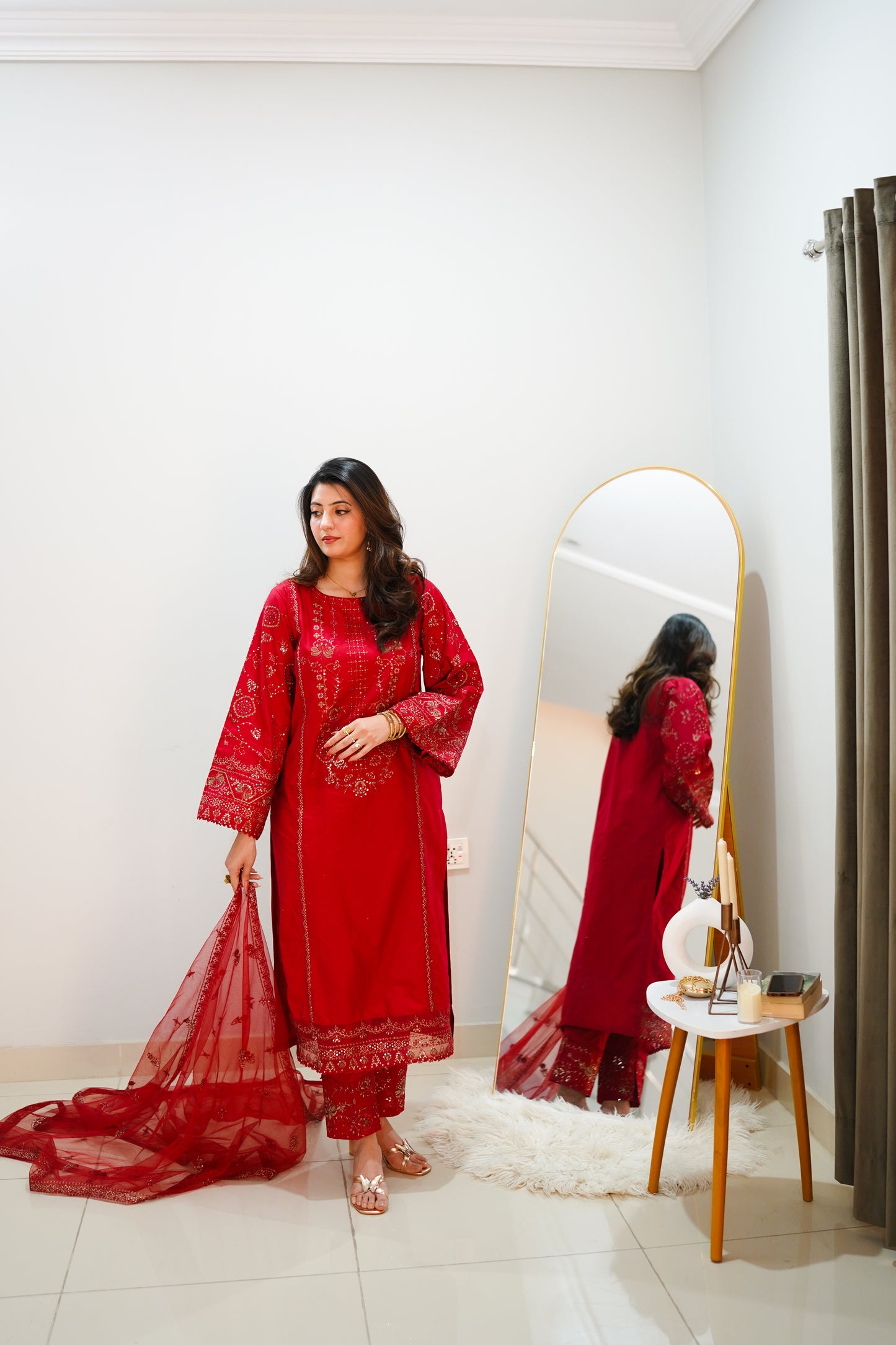 Shehnai - 3 PC Embriordered Dress