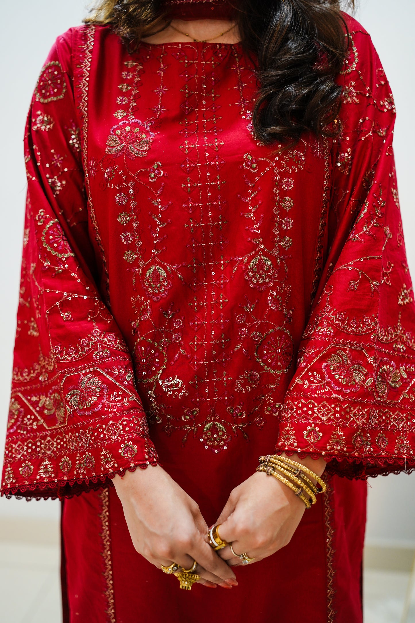 Shehnai - 3 PC Embriordered Dress