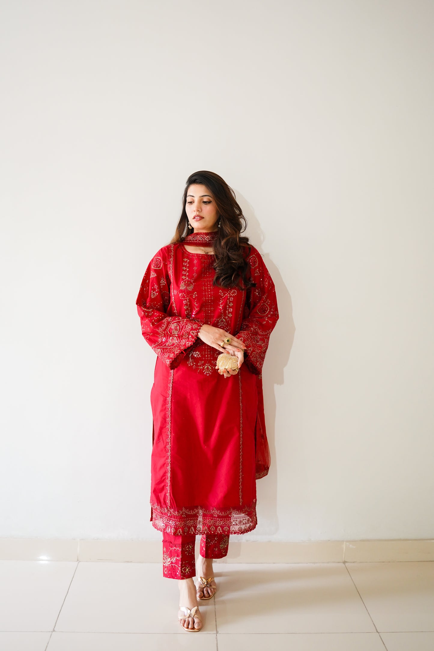 Shehnai - 3 PC Embriordered Dress