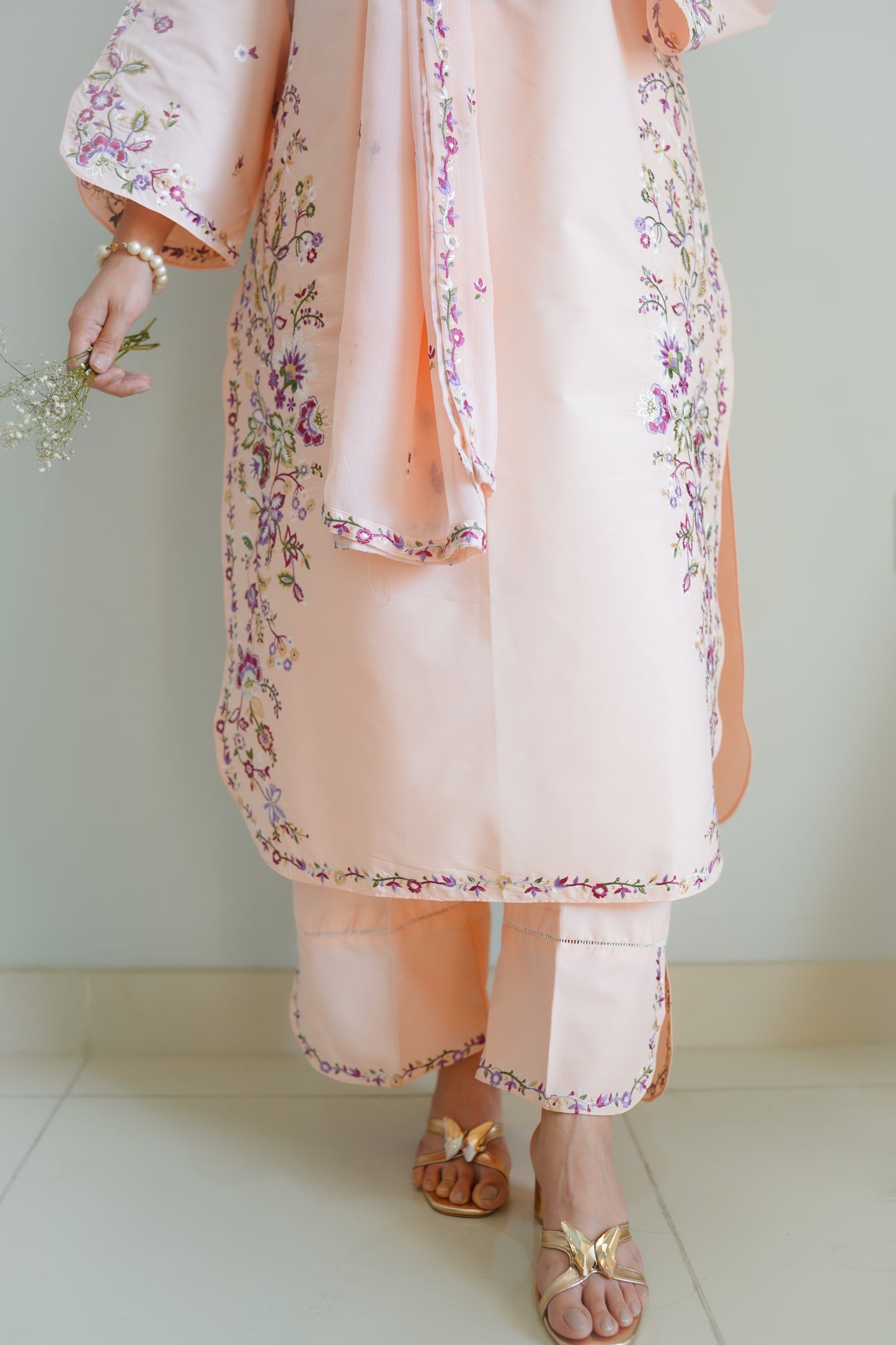 Enara - 3 PC Embriordered Dress