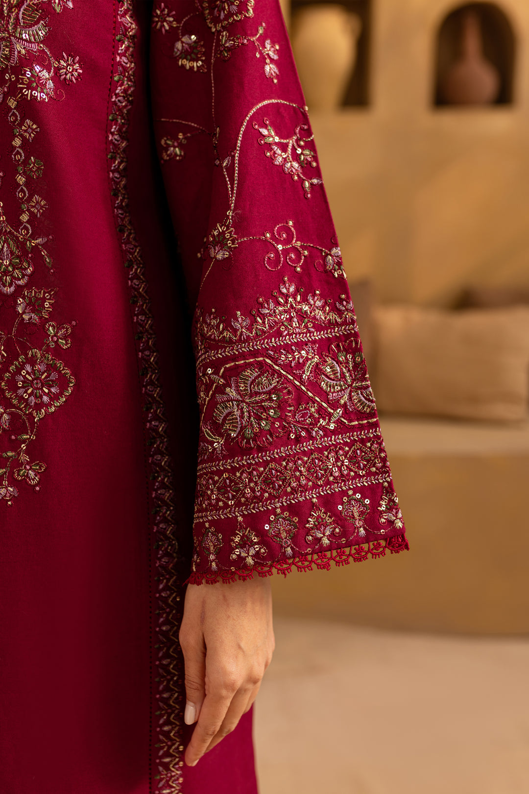 Shehnai - 3 PC Embriordered Dress