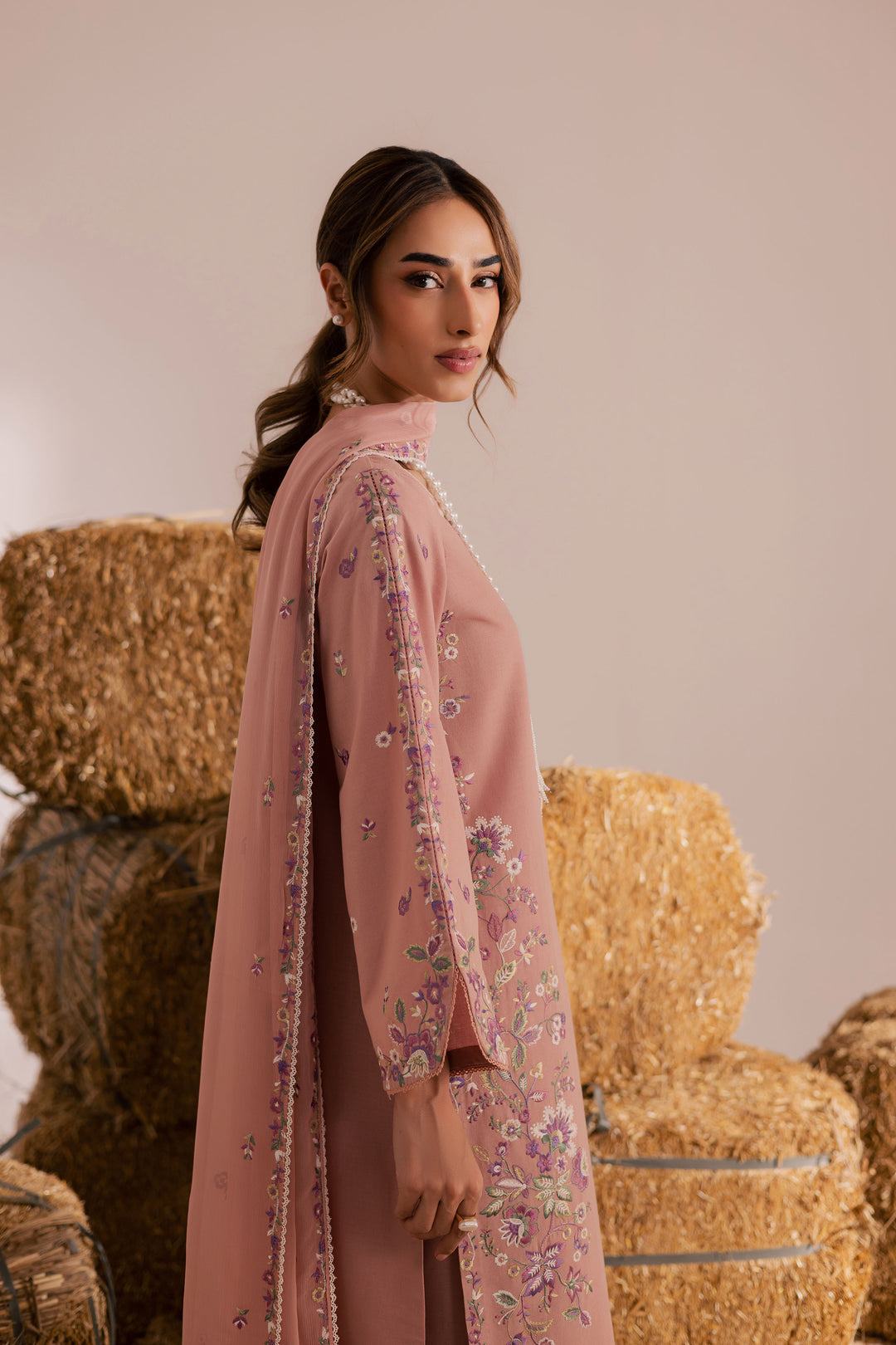 Enara - 3 PC Embriordered Dress