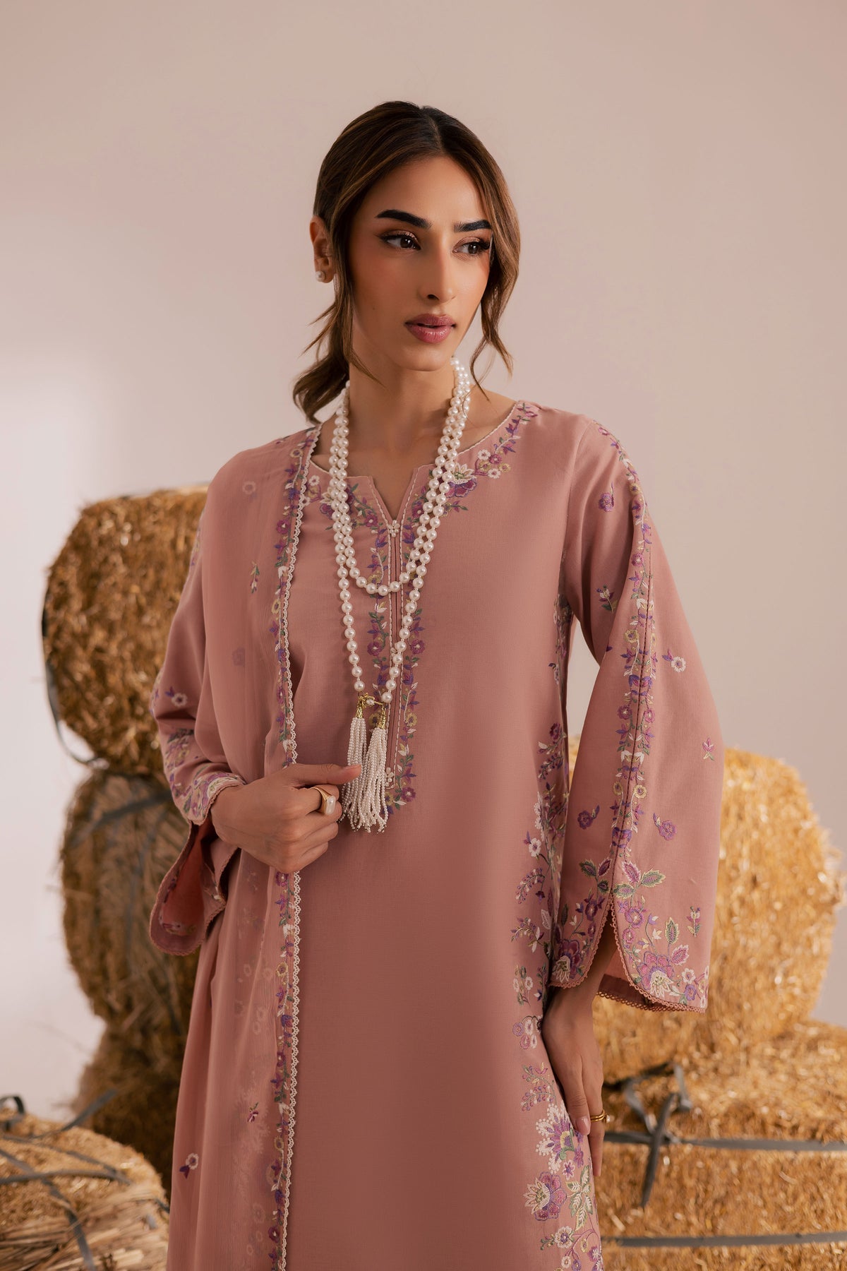 Enara - 3 PC Embriordered Dress